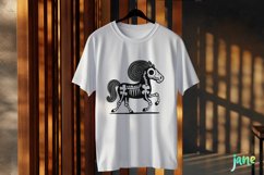 Skeleton Horse Sublimation Clipart Product Image 3