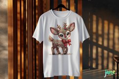 Sparkling Christmas Reindeer Character Clipart Product Image 3