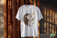 Hedgehog Spring Rustic Farm Vintage Clipart Product Image 2