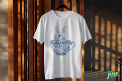 Chinoiserie Easter Bunny Clipart Product Image 2