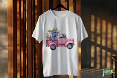 Christmas Truck Chinoiserie Clipart Product Image 2