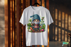 Spring Gnome Vegetable Garden Clipart Product Image 3