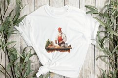 Cooking With Santa Claus Sublimation Clipart Product Image 2