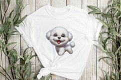 Whimsical Funny Bichon Frisé Dog Clipart Product Image 3