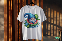 Spring Gnome Watermelon Garden Clipart Product Image 3