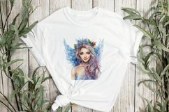 Winter Fairy Watercolor Sublimation Clipart Product Image 3