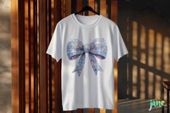 Girly Glitter Coquette Valentine Bow Clipart Product Image 3