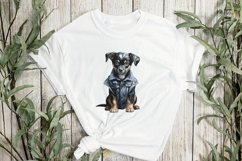 Beautiful Dog In Jeans Sublimation Clipart Product Image 2