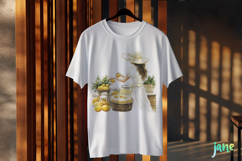 Watercolor Lemon Girl Clipart PNG File Product Image 2