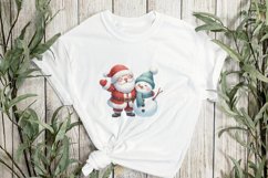 Santa Claus And Friend Snowman Product Image 3