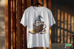 Gnome Coffee Cup Watercolor Clipart Product Image 3