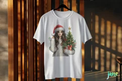 Christmas Fashion Girl Sublimation Clipart Product Image 2