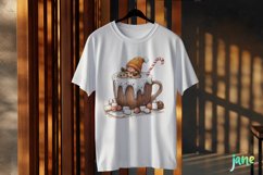 Gnome Coffee Cup Watercolor Clipart Product Image 3