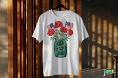 Fourth Of July Mason Jar Clipart Product Image 3