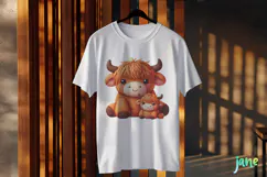 Knitted Highland Cow for Mother's Day Clipart Product Image 2