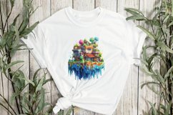 Watercolor Pixelated Sublimation Clipart Product Image 3
