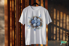 Chinoiserie Easter Nest Eggs Clipart Product Image 2