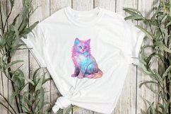 Halloween Pastel Cat Sublimation Clipart Product Image 3