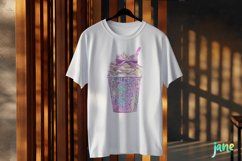Girly Glitter Coquette Valentine Cup Clipart Product Image 3