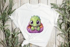 Halloween Peeking Dinosaur Sublimation Clipart Product Image 2