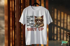 Funny Cat I Like The Sound You Make When You Shut Up Product Image 3