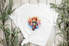 Watercolor Pixelated Sublimation Clipart Product Image 3