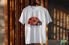 Gardening Girl Ladybug Sublimation Clipart Product Image 3