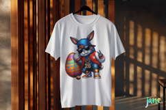 Retro Easter Bunny Sublimation Clipart Product Image 3