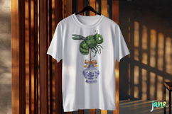 Easter Bee Chinoiserie Clipart Product Image 2