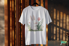 Bunny Spring Rustic Farm Vintage Clipart Product Image 2