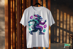 Retro Easter Bunny Sublimation Clipart Product Image 3