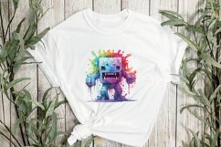 Watercolor Pixelated Sublimation Clipart Product Image 3