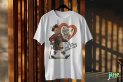A Bottle of Joy Vintage Valentine PNG Product Image 3