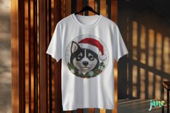 Embroidered Christmas Akita Dog Ornament Clipart Product Image 3