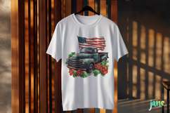American Flag Bundle Sublimation Clipart Product Image 3