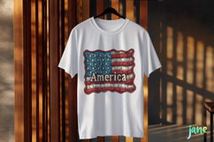 American Flag Bundle Sublimation Clipart Product Image 3