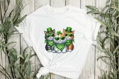 Patrick's Day Colorful Trio Of American Shorthair Cat Product Image 3