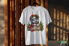 Wolf Animals Holding Merry Christmas Sign Product Image 3