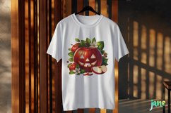 Apple Spooky Halloween Subliamtion Clipart Product Image 3