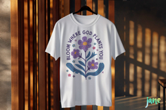Bloom Where God Plants You Abstract Flower SVG PNG Clipart Product Image 3