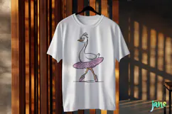 Silly Goose SVG PNG Sublimation Clipart Product Image 3
