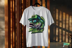 Bass Brawler Bass Fishing Funny Quotes Product Image 3