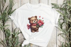 Valentine's Day Love Bear Bouquet Clipart Product Image 3