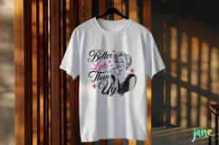 Better Late Than Ugle Vintage Girl Quotes Clipart Product Image 3
