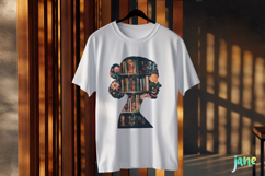 Book Girl and Library Sublimation Product Image 3