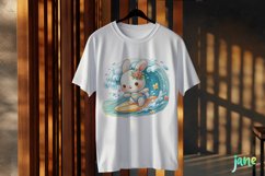 Bunny Surfing Sublimation Clipart Product Image 3