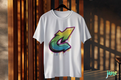 C Letter Graffiti Dripping Clipart Product Image 2