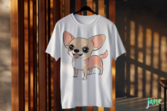 Chihuahua Cartoon Dog Sublimation Clipart Product Image 3