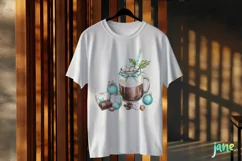 Christmas Hot Cocoa Mason Jar PNG Clipart Product Image 3