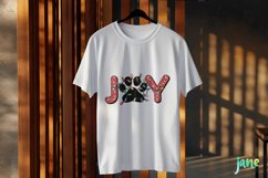 Joy Christmas Paws Sublimation Clipart Product Image 3